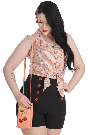 Banned Crossbody-Tasche Cherry Pie rosa