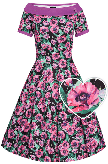 Dolly and Dotty Kleid Darlene Purple Poppy