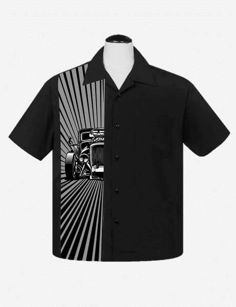 Steady Clothing Hemd Hot Rod Burst schwarz