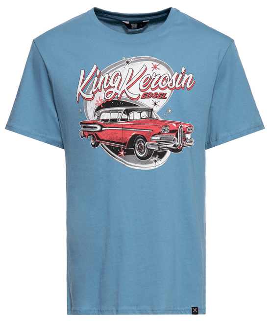 King Kerosin T-Shirt Edsel rauchblau