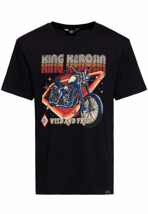 King Kerosin T-Shirt Wild and Free schwarz