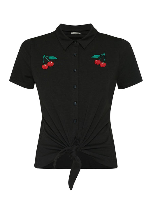 Pussy Deluxe Bluse Black Cherries