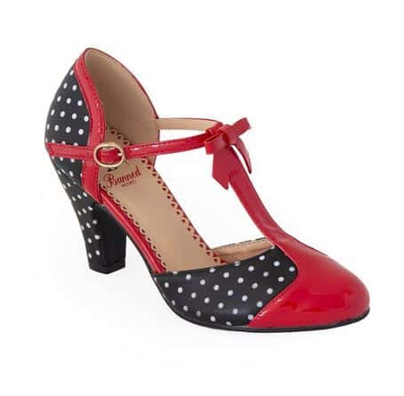 Banned Pumps Kelly Lee rot-schwarz