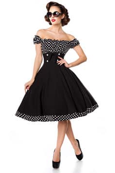 Belsira Kleid Penny schwarz-weiss