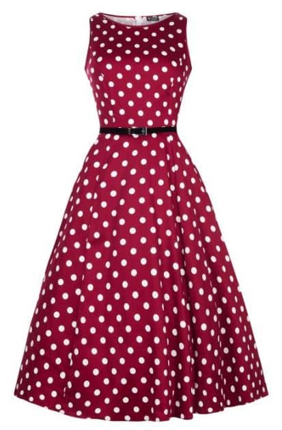 Lady Vintage Kleid Hepburn Vermillion