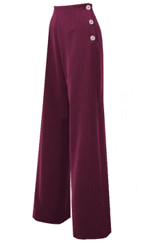 Pretty Retro Swing Pants weinrot