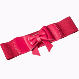Banned Gürtel mit Masche hotpink