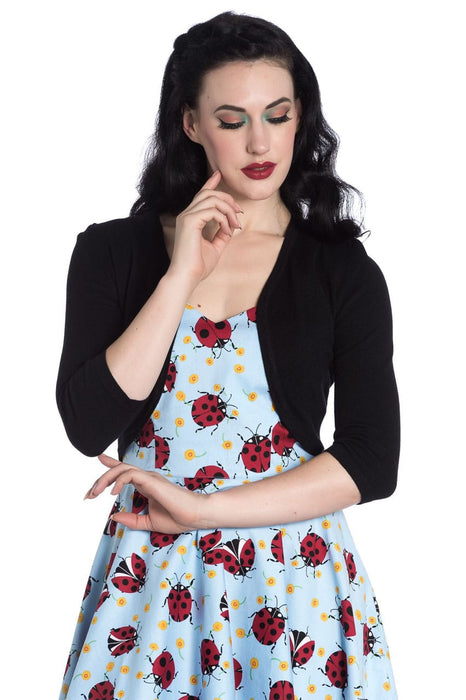 Hell Bunny Bolero Maggie schwarz