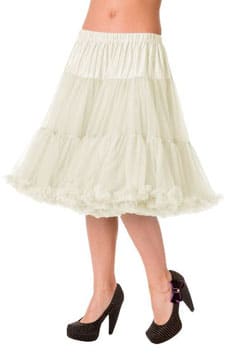 Banned Petticoat Starlite 60 cm elfenbein