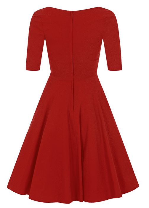 Collectif Kleid Trixie rot