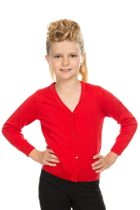 Hearts and Roses Cardigan Kids rot