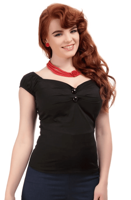 Collectif Top Dolores schwarz