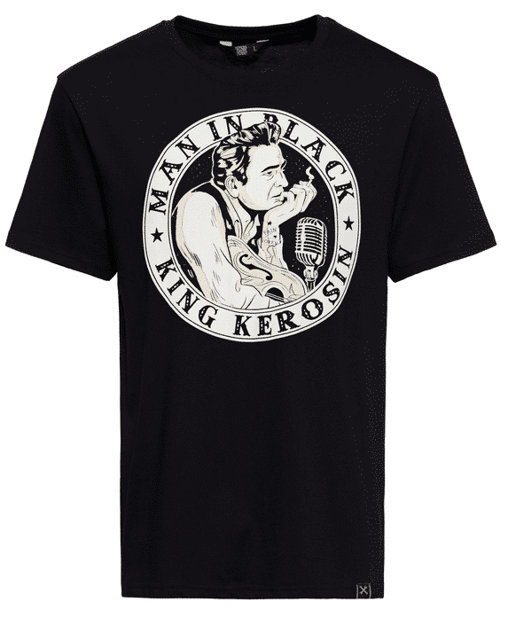 King Kerosin T-Shirt Man in Black