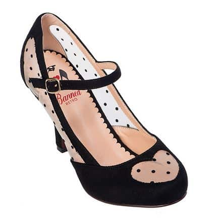 Banned Pumps Elegant Spots schwarz