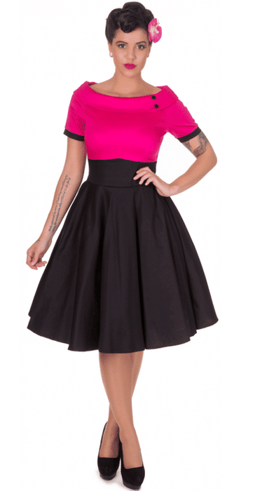Dolly and Dotty Kleid Darlene schwarz-pink