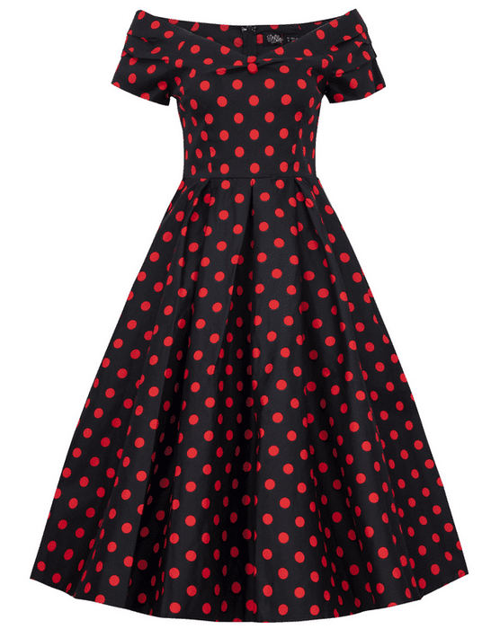 Dolly and Dotty Kleid Lily schwarz-rot