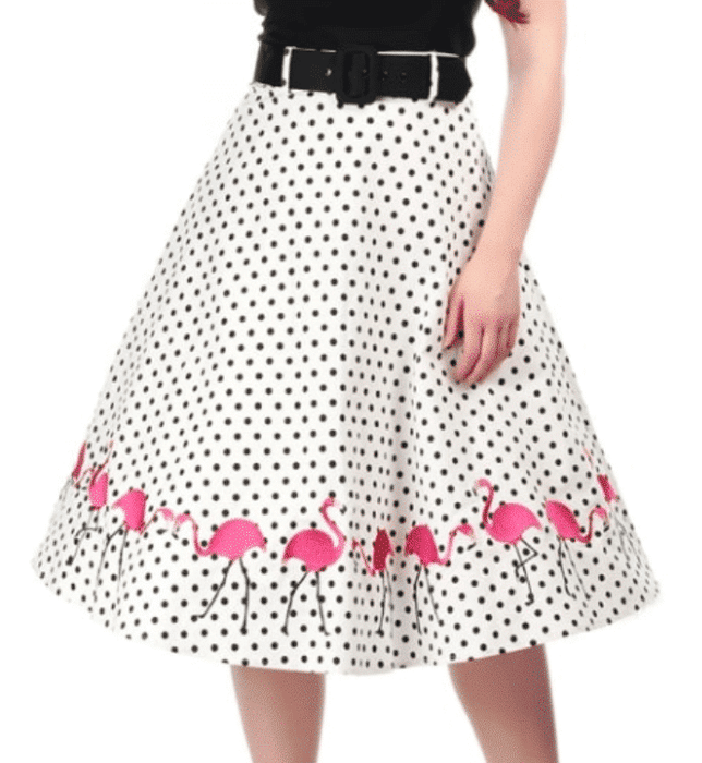 Collectif Jupe Fancy Flamingo