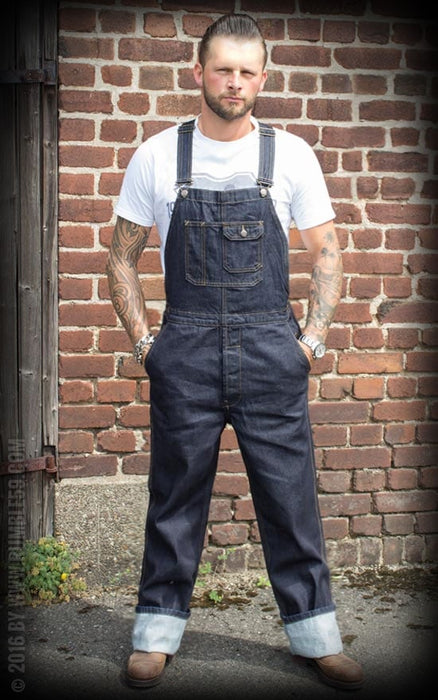 Rumble59 Herren-Latzjeans