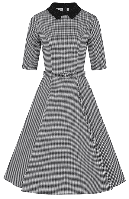 Collectif Kleid Winona Houndstooth