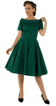Dolly and Dotty Kleid Darlene grün Polkadots