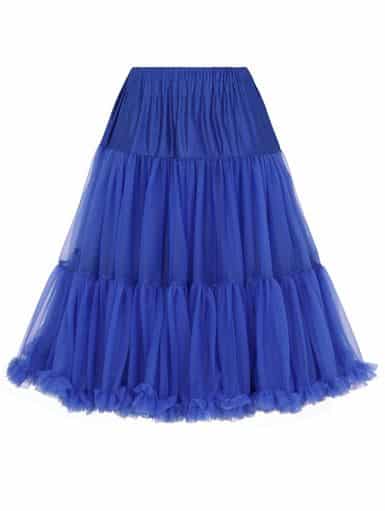 Banned Petticoat Starlite 60 cm royalblau