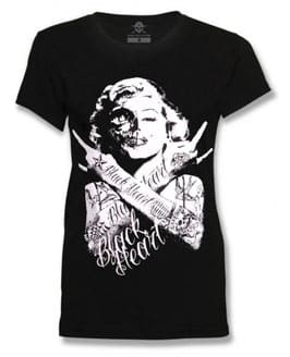Black Heart Shirt Skull Bitch