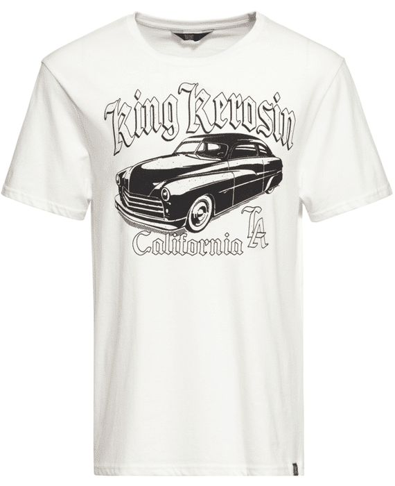 King Kerosin T-Shirt California Greaser weiss