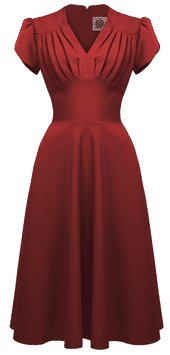 Pretty Retro Kleid Retro Swing rot