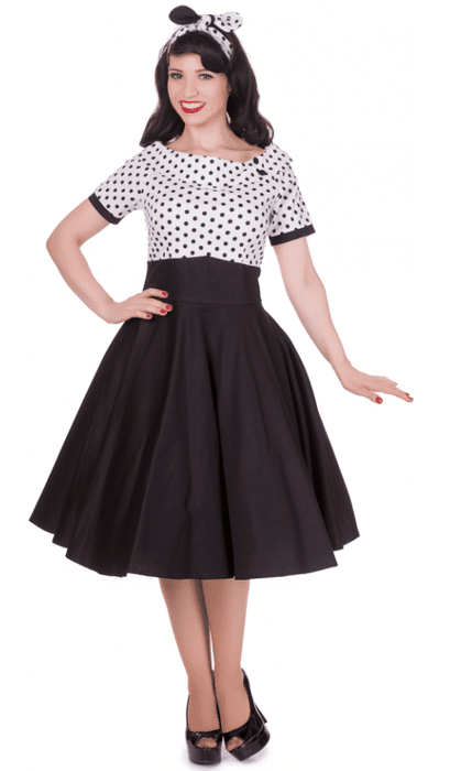 Dolly and Dotty Kleid Darlene black'n white Dots