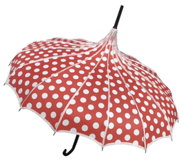 Soake Pagoda-Schirm rot Dots