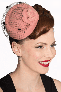Banned Fascinator Marilyn rosa