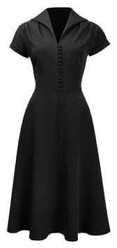 Pretty Retro Kleid Hostess schwarz