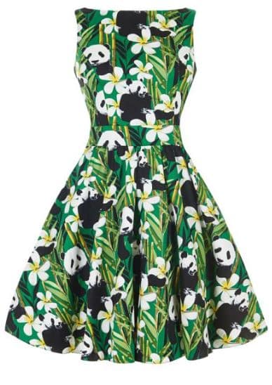 Lady Vintage Kleid Tea Panda