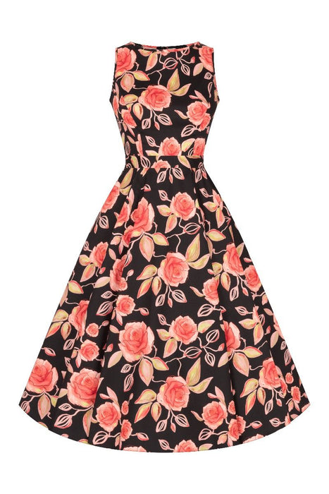 Lady Vintage Kleid Hepburn Rose Bud
