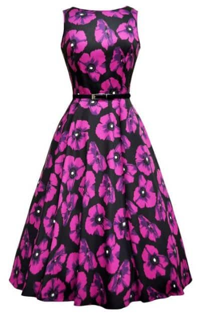 Lady Vintage Kleid Hepburn Violetta