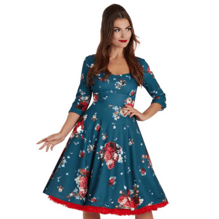 Dolly and Dotty Kleid Debra petrol Rosen