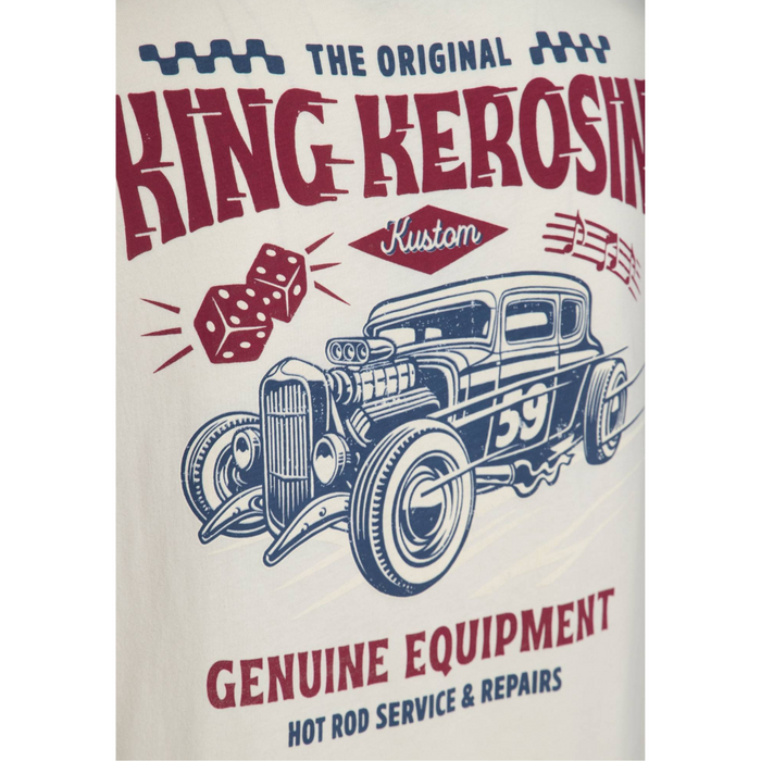 King Kerosin T-Shirt Hot Rod Service weiss