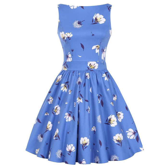 Lady Vintage Kleid Tea Cobalt from the blue