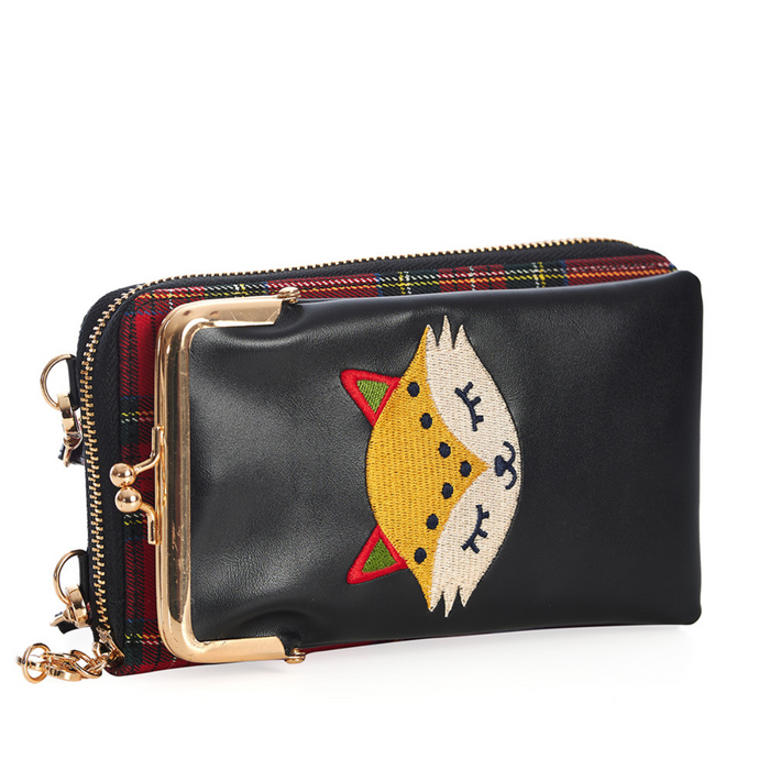Banned Crossbody-Tasche Scandi Fox schwarz