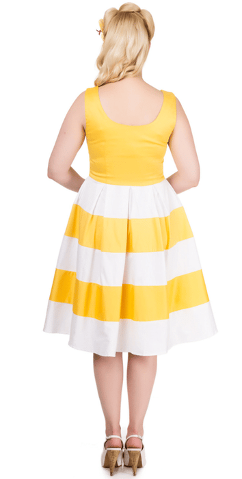Dolly and Dotty Kleid Anna gelb-weiss stripes