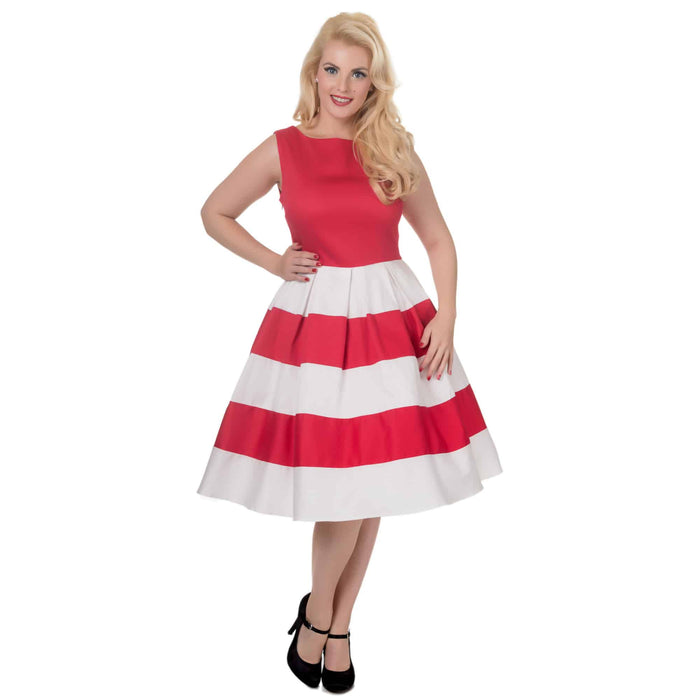 Dolly and Dotty Kleid Anna rot-weiss Stripes