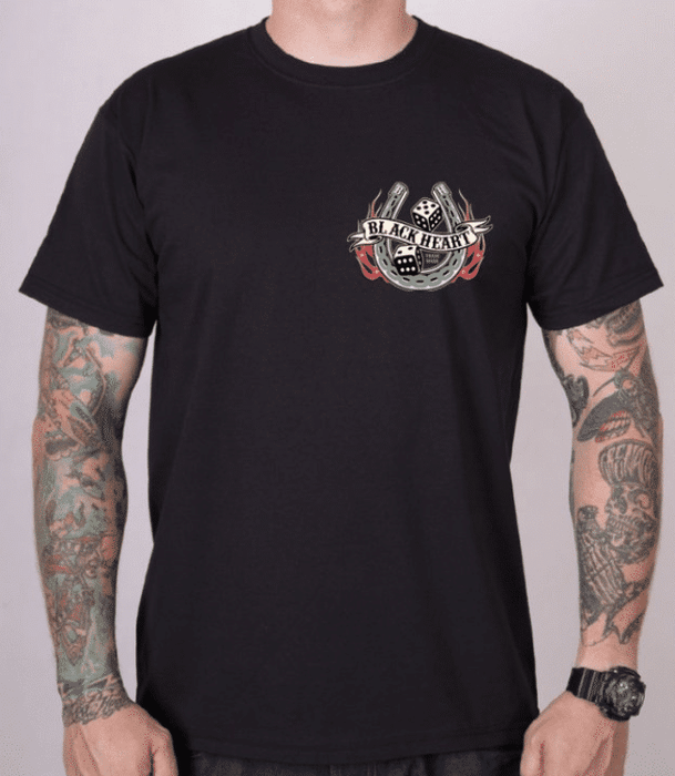 Black Heart T-Shirt Lady Luck