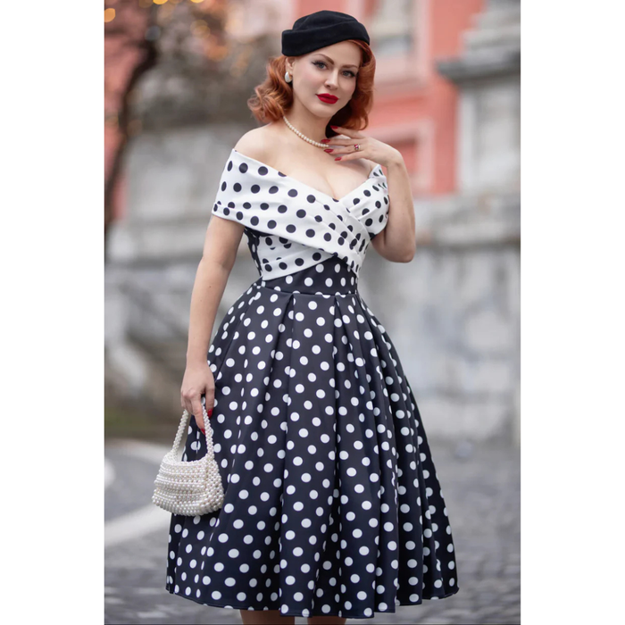Dolly and Dotty Kleid Beverly schwarz-weiss