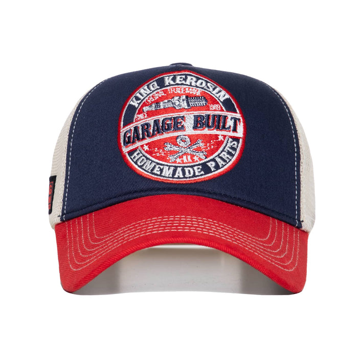 King Kerosin Cap Garage Built blau-rot