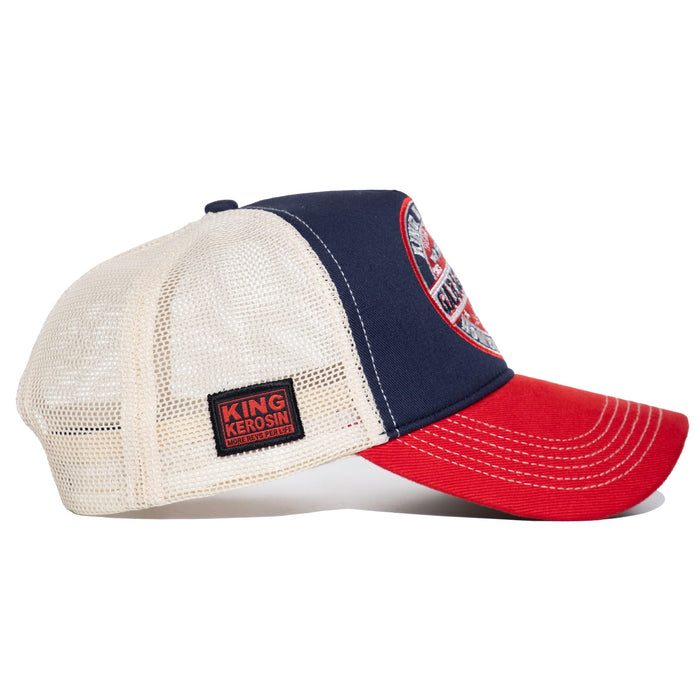 King Kerosin Cap Garage Built blau-rot
