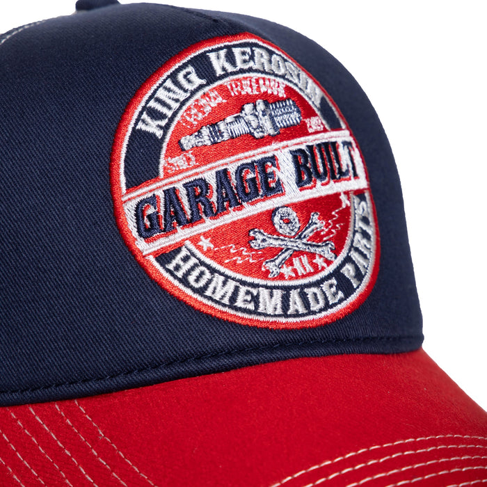 King Kerosin Cap Garage Built blau-rot