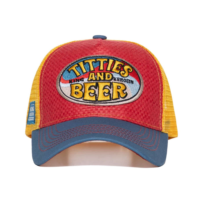 King Kerosin Cap Titties and Beer rot-blau