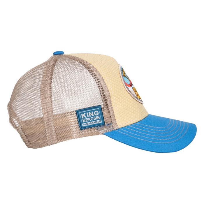 King Kerosin Cap Titties and Beer beige-blau