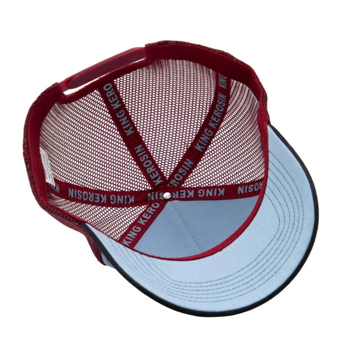 King Kerosin Cap Wish You Were Beer Blau-Bordeaux