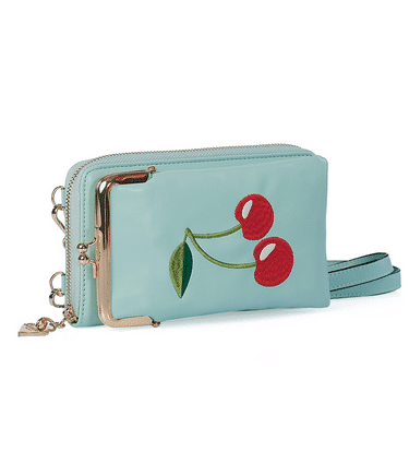 Banned Crossbody-Tasche Cherry Pie hellblau